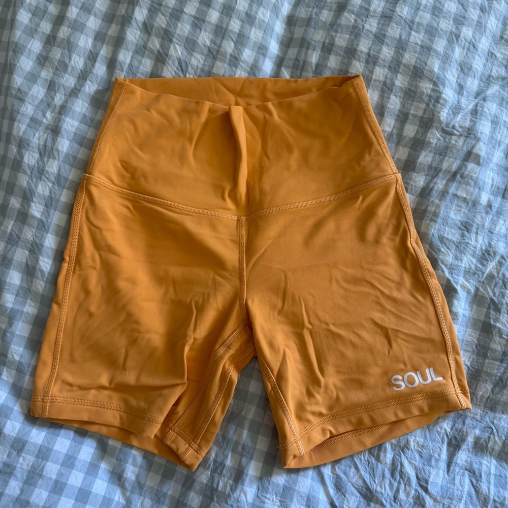 Orange SOUL Biker Shorts